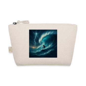 Storm Surfer - Surfen auf riesiger Welle - Bio-Täschchen - Natur - Vorne