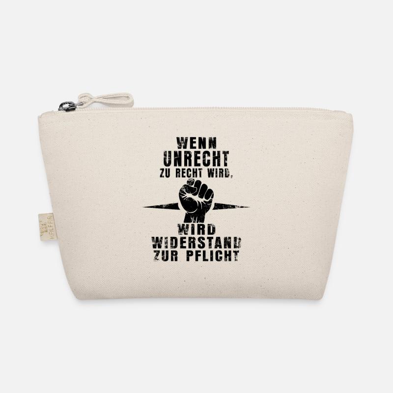 La résistance est obligatoire - Statement Shirt Trousse biologique