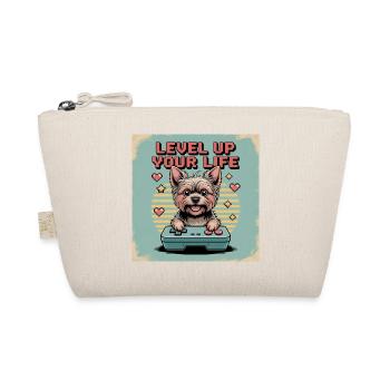 Pixel Dog et Level Up Theme - Trousse biologique - nature - Devant