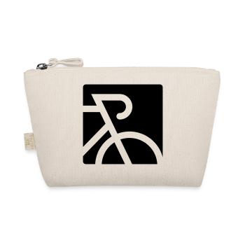 Stylized road bike with drop bar - Organic Pouch - nature - Front