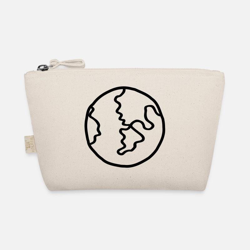 Planet Earth Space Doodle - Organic Pouch - nature