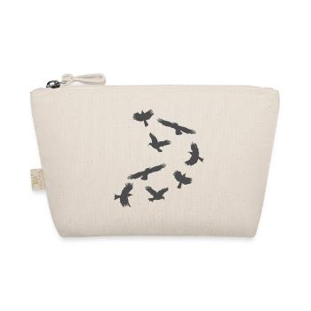 Vogelschwarm Silhouetten im Flug - Bio-Täschchen - Natur - Vorne