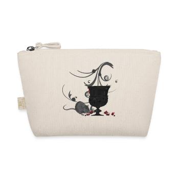 Kelch mit ratte, gothic design - Bio-Täschchen - Natur - Vorne