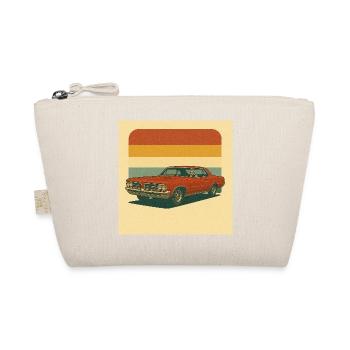 Vintage Orange Muscle Car Illustration - Bio-Täschchen - Natur - Vorne