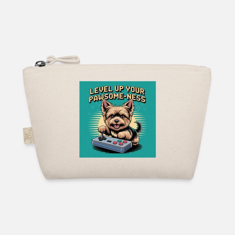 Chien de jeu mignon avec motif rétro Trousse biologique