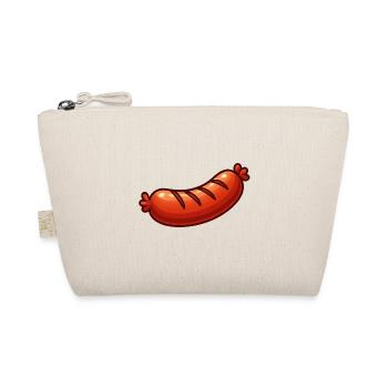 Happy Bratwurst Cartoon - Organic Pouch - nature - Front