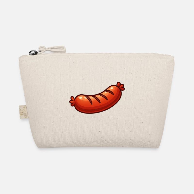 Happy Bratwurst Cartoon Organic Pouch