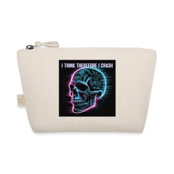 Cyberpunk Neon Skull - Organic Pouch - nature - Front
