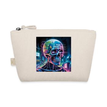 Crâne cyberpunk avec citations sur la technologie - Trousse biologique - nature - Devant