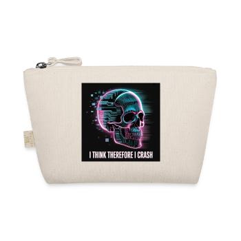 Crâne cyberpunk avec glitch numérique - Trousse biologique - nature - Devant