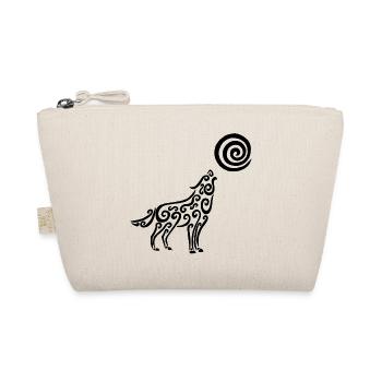 The Black Wolf and the Moon - Organic Pouch - nature - Front