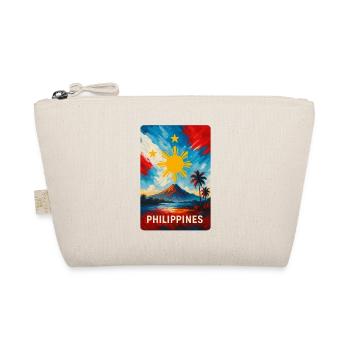 Conception du drapeau du paysage des Philippines - Trousse biologique - nature - Devant