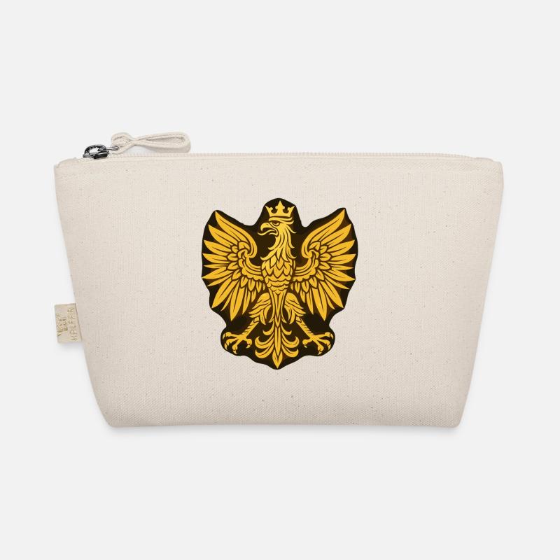 Poland Polska Eagle Gold Graphic Flag Gift Organic Pouch