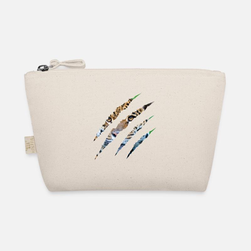 Wild Instinct – Tiger Eyes Through the Claw - Organic Pouch - nature