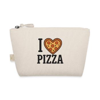 Chemise d’amoureux de la pizza – I Heart Pizza Design - Trousse biologique - nature - Devant