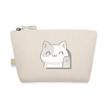 Chat Kawaii Agitateur, Porte-Bonheur Style Chibi - Trousse biologique - nature - Devant