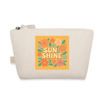 Sunshine - Retro Floral Vibes - Bio-Täschchen - Natur - Vorne