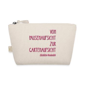 ABSCHIED LEHRERIN - GLÜCKLICHE PENSIONÄRIN - Bio-Täschchen - Natur - Vorne