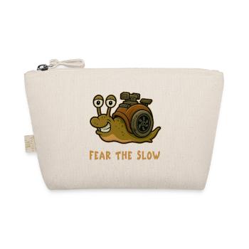 Fear of Slowness - Snail Design - Organic Pouch - nature - Front