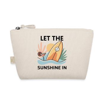 Let the Sunshine In – Sommer T-Shirt Retro Style - Bio-Täschchen - Natur - Vorne