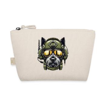 Scottish Terrier Military Design - Organic Pouch - nature - Front