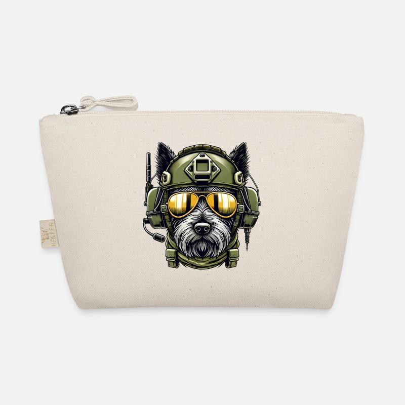 Scottish Terrier Military Design Organic Pouch