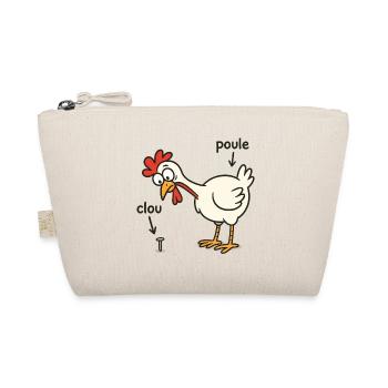 poule trouvant un clou - Trousse biologique - nature - Devant