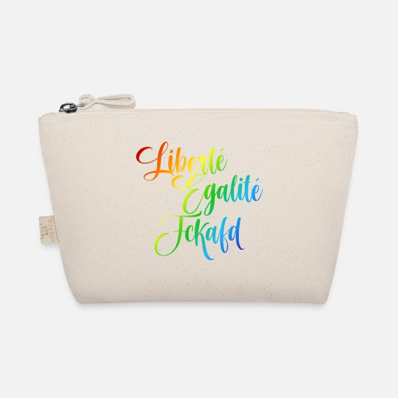Regenbogen Liberté Égalité Fraternité Bio-Täschchen