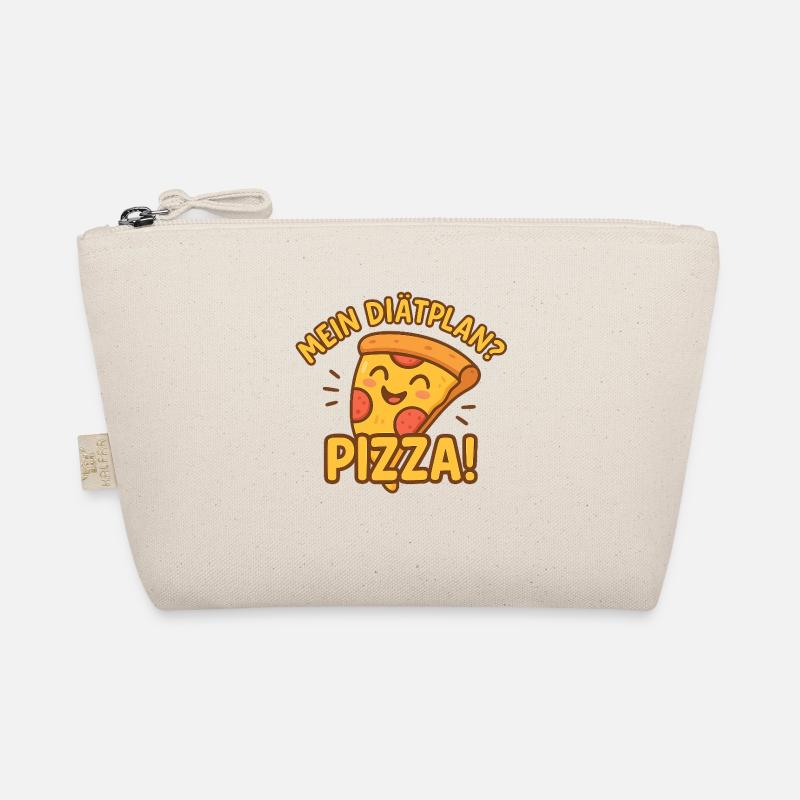 Lustiges Pizzamotiv mit Frage - Bio-Täschchen - Natur