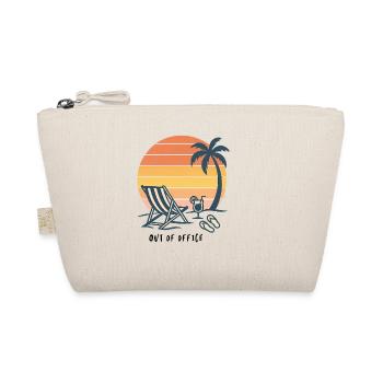 Sonnenuntergang Strand Urlaub Illustration - Bio-Täschchen - Natur - Vorne