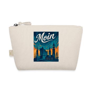 Hamburg Moin City Silhouette Maritime Gift - Organic Pouch - nature - Front