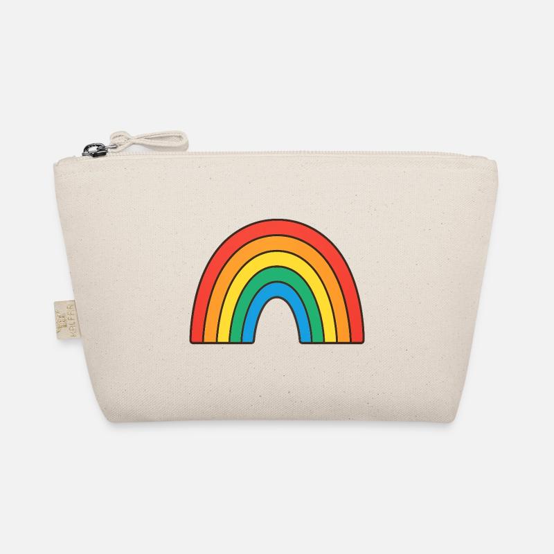Illustration arc-en-ciel vif aux couleurs rétro Trousse biologique