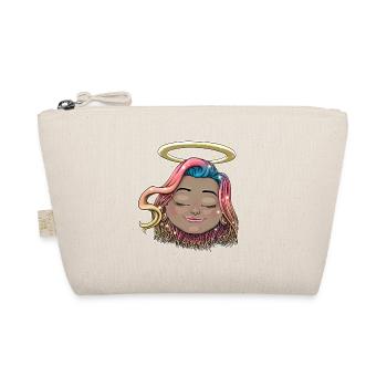 Celestial Angel Girl Illustration - Organic Pouch - nature - Front