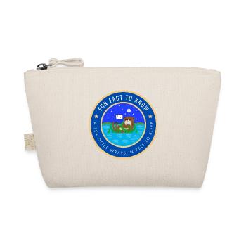 A sea otter wraps in kelp to sleep - Organic Pouch - nature - Front