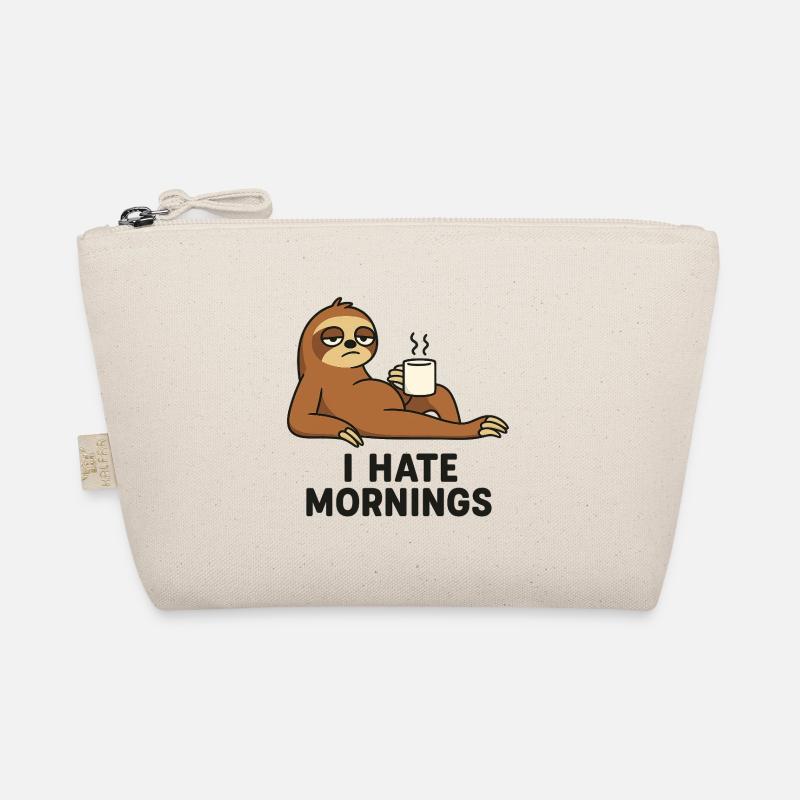 Sloth with coffee cup Organic Pouch