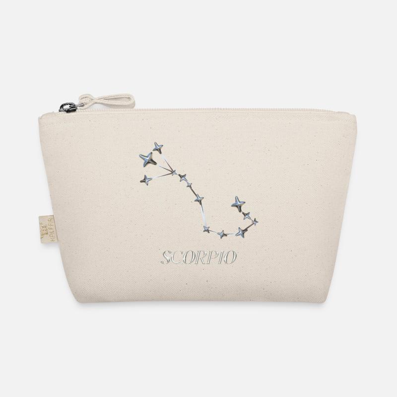 Scorpio Sternbild – Silberne Minimal-Konstellation Bio-Täschchen