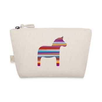 Dala Horse Stripes Scandinave Suède Enfants - Trousse biologique - nature - Devant
