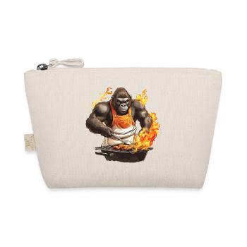 Grilling Grilla Griller Gorilla BBQ Funny Funny Funny - Organic Pouch - nature - Front