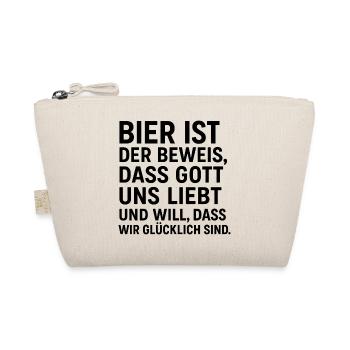 Bier ist der beweis, dass Gott uns Liebt - Bio-Täschchen - Natur - Vorne