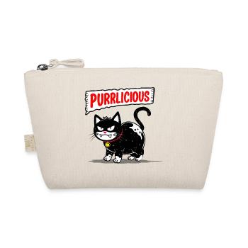 Cat Purrlicious - Organic Pouch - nature - Front