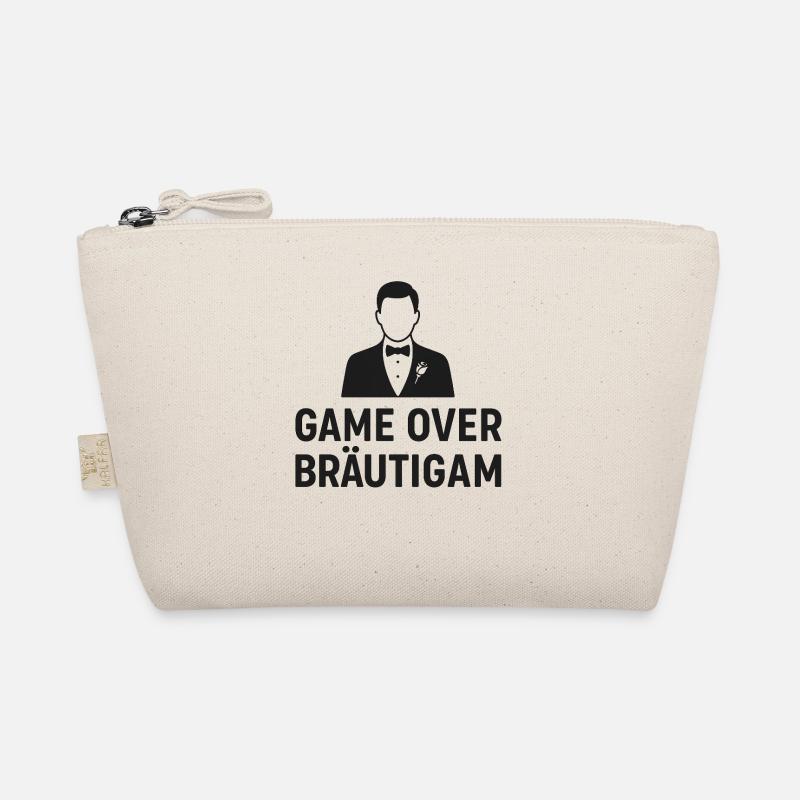 Hochzeit Bräutigam Game Over Bio-Täschchen