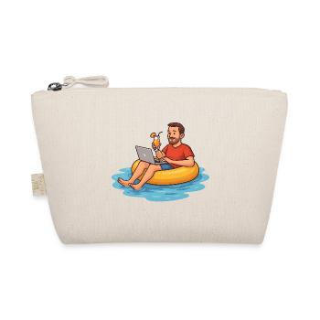 Télétravail au soleil dans la piscine - Trousse biologique - nature - Devant