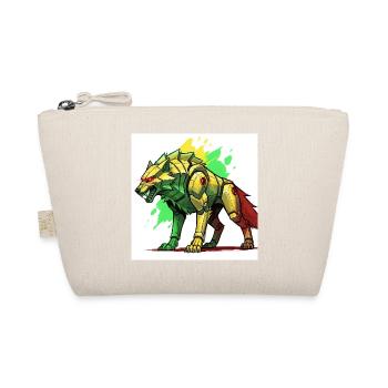 Lion futuriste au design cyborg - Trousse biologique - nature - Devant