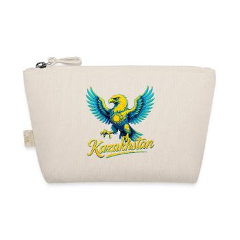 Kazakhstan Eagle Sun Flag Flag Gift - Organic Pouch - nature - Front
