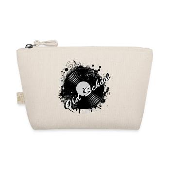 Old School Vinyl Record – Retro Design with Style - Organic Pouch - nature - Front