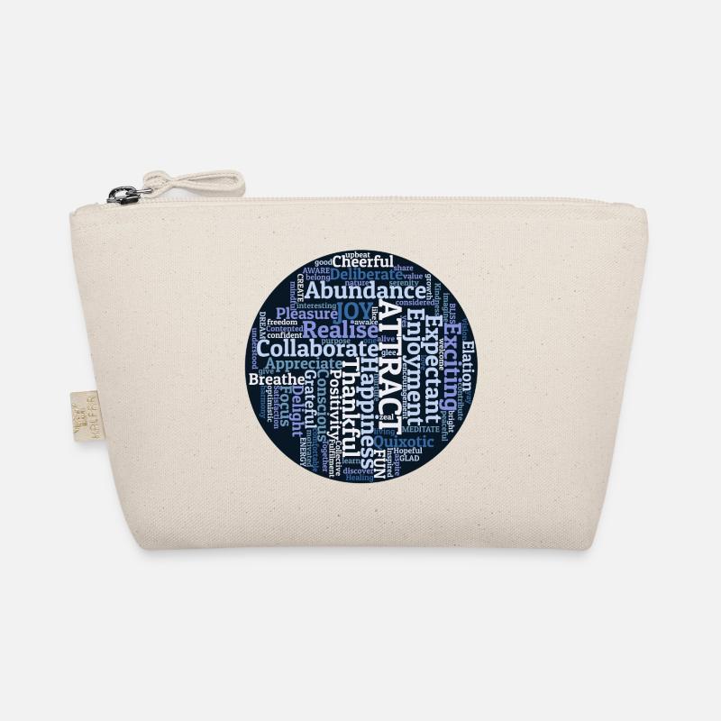 Inspirational Mindfulness Word Cloud Organic Pouch