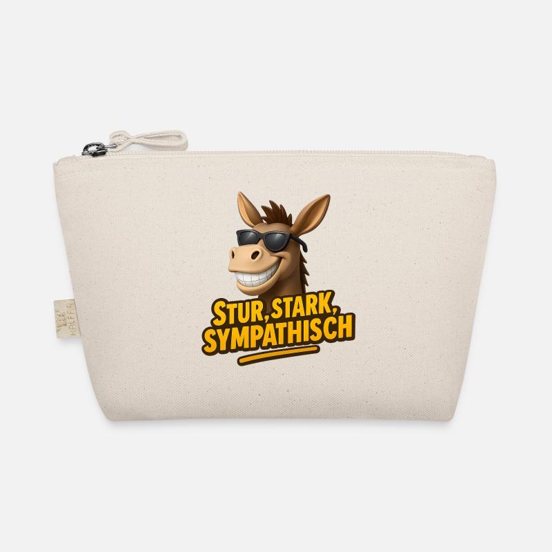 Stubborn, strong, likeable – The donkey with style Organic Pouch