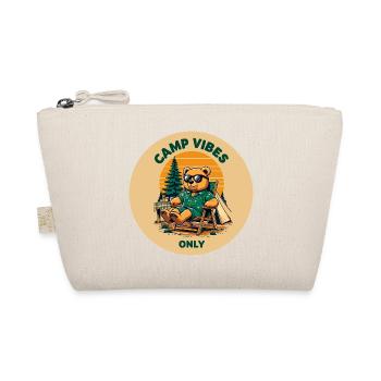 Camp Vibes Bär Camping Logo - Bio-Täschchen - Natur - Vorne