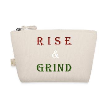 Rising & Grinding Motivational Design - Organic Pouch - nature - Front