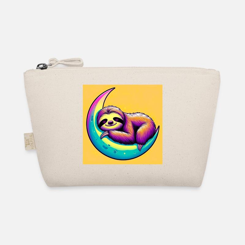 Sloth sleeps on the Moon Organic Pouch